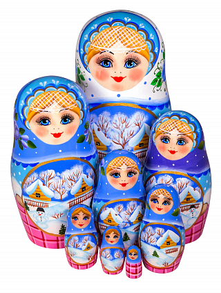 Матрешка авторская 8-и кукольная