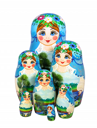 Матрешка авторская 7-и кукольная