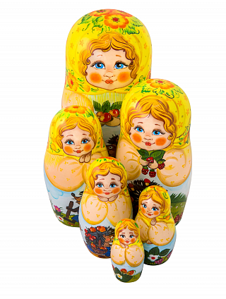 Матрешка авторская 6-и кукольная
